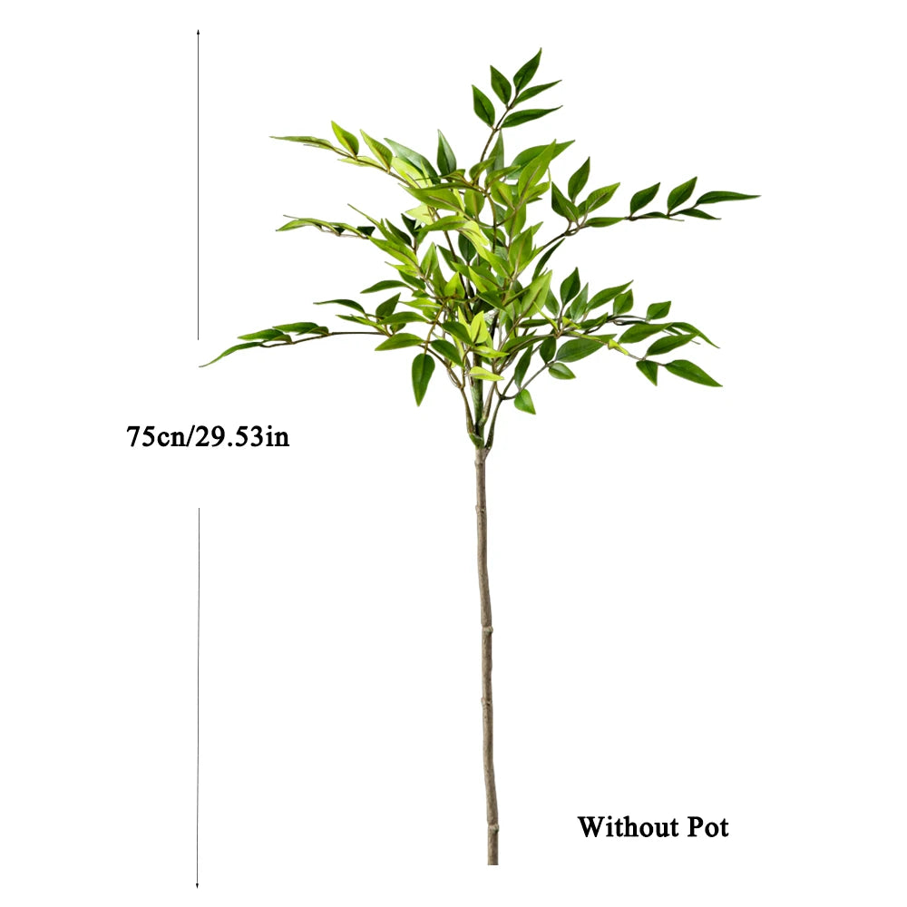 Tall Artificial Tropical Plant (75–140cm) – Faux Palm & Bamboo Greenery
