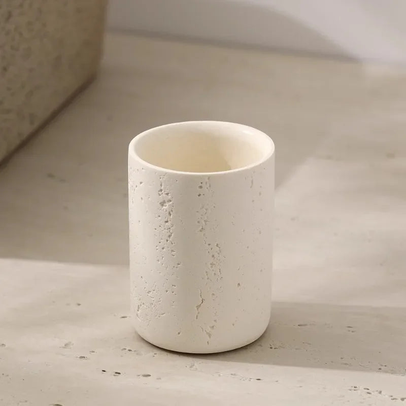 Stone Toothbrush Holder — Minimal Bathroom Organizer