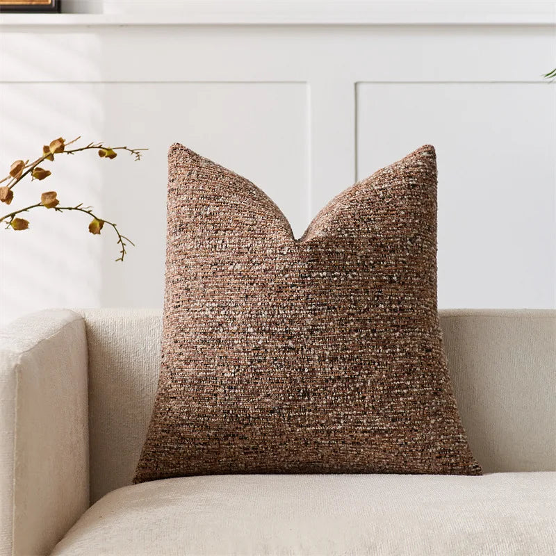 Chenille Striped Decorative Throw Pillow Covers