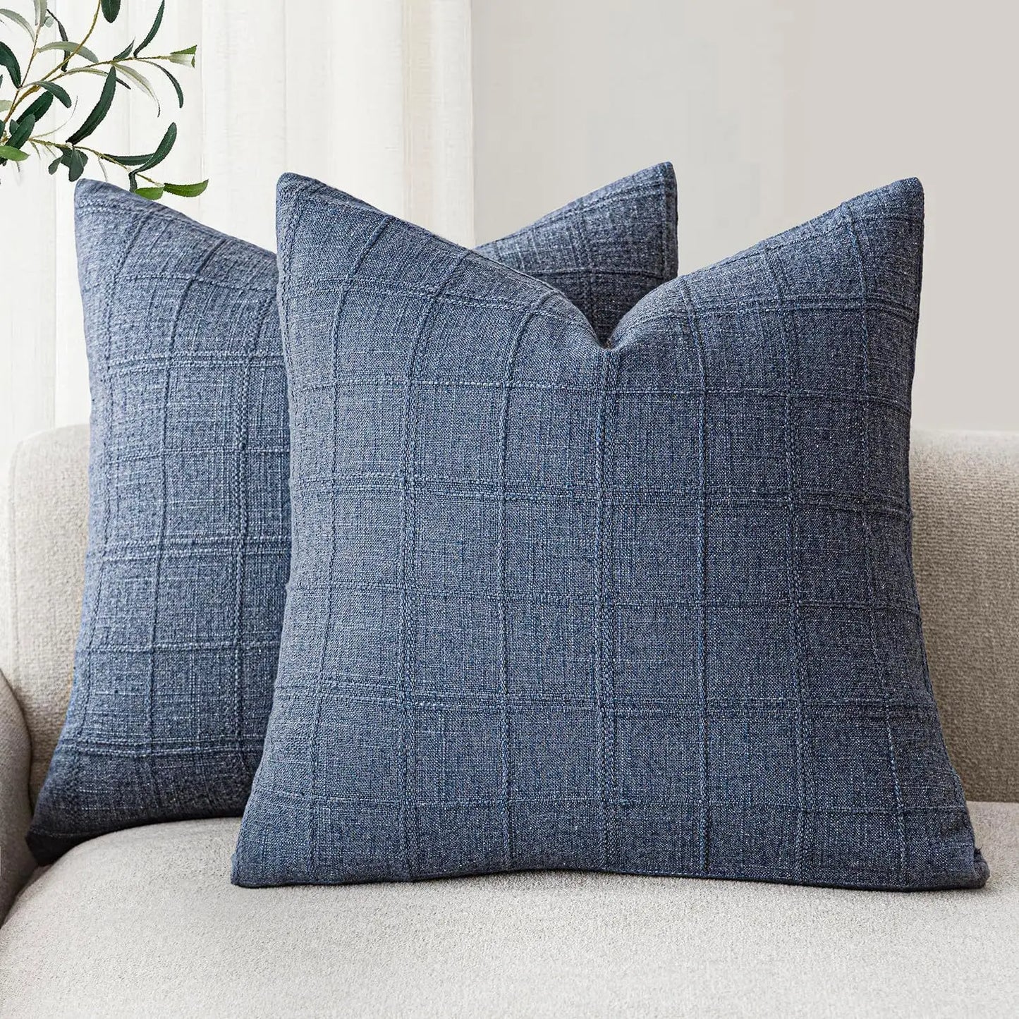 Neutral Linen Pillow Covers | Textured Decorative Cushion Covers