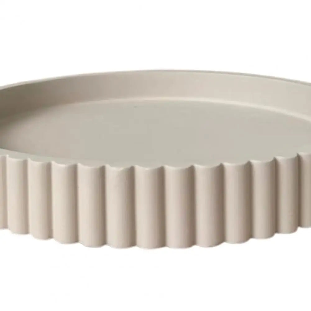 Round Decorative Resin Tray | Minimalist Coffee Table Tray