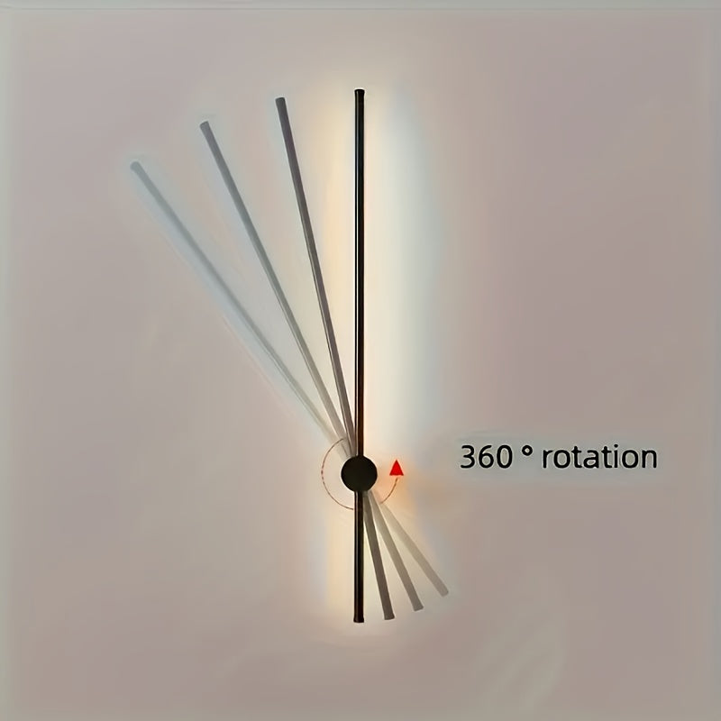 Modern Linear LED Wall Sconce | Adjustable Ambient Wall Light