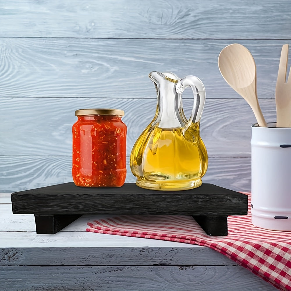 Vintage Wooden Log Tray – Rustic Decorative Display Dish
