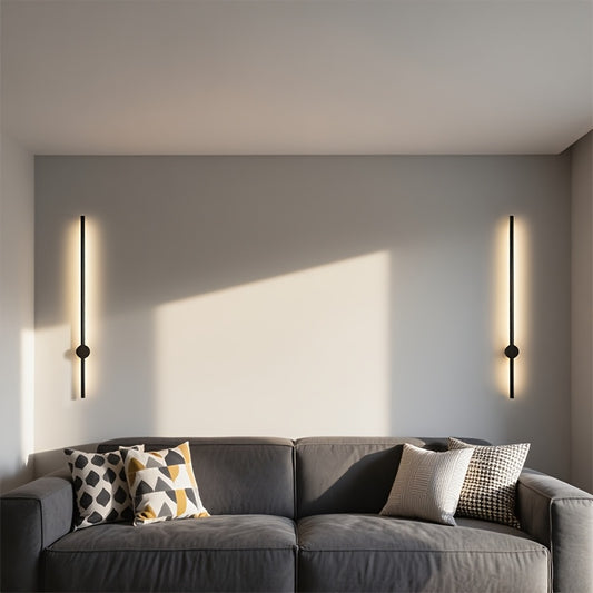 Modern Linear LED Wall Sconce | Adjustable Ambient Wall Light