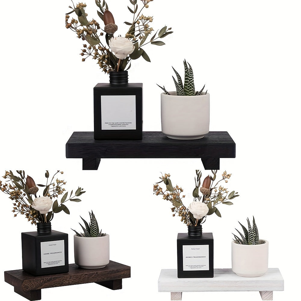 Vintage Wooden Log Tray – Rustic Decorative Display Dish