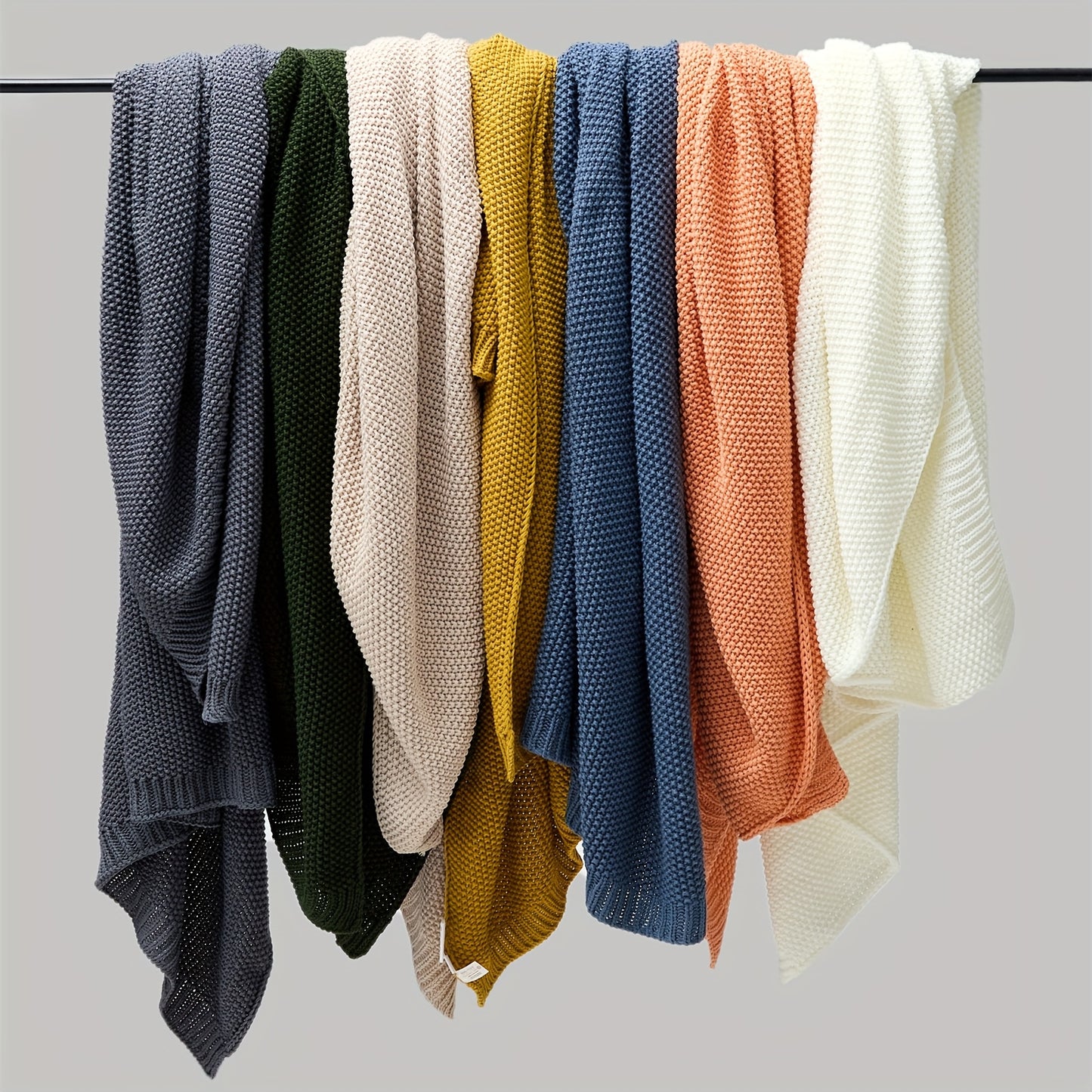 Vintage Cozy Knit Throw Blanket – Soft Multi-Purpose All-Season Comfort | Aesthetic Glow