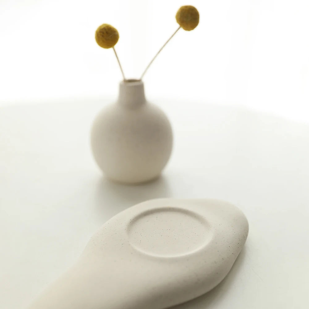 Aesthetic Cement Vase Duo