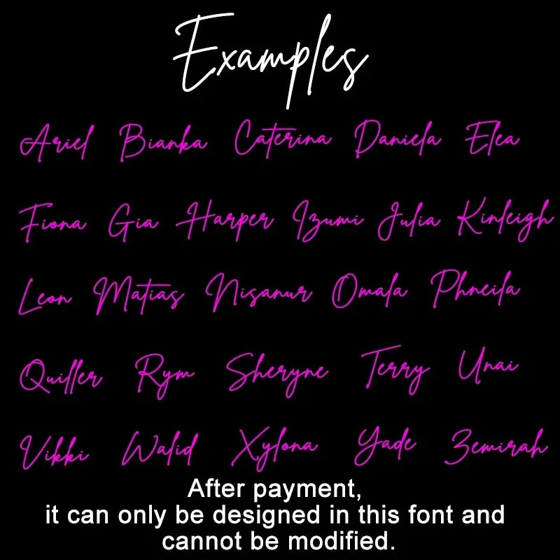 Custom Neon Sign – Personalized LED Name Light