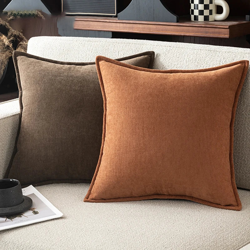 Retro Chenille Decorative Throw Pillow Covers