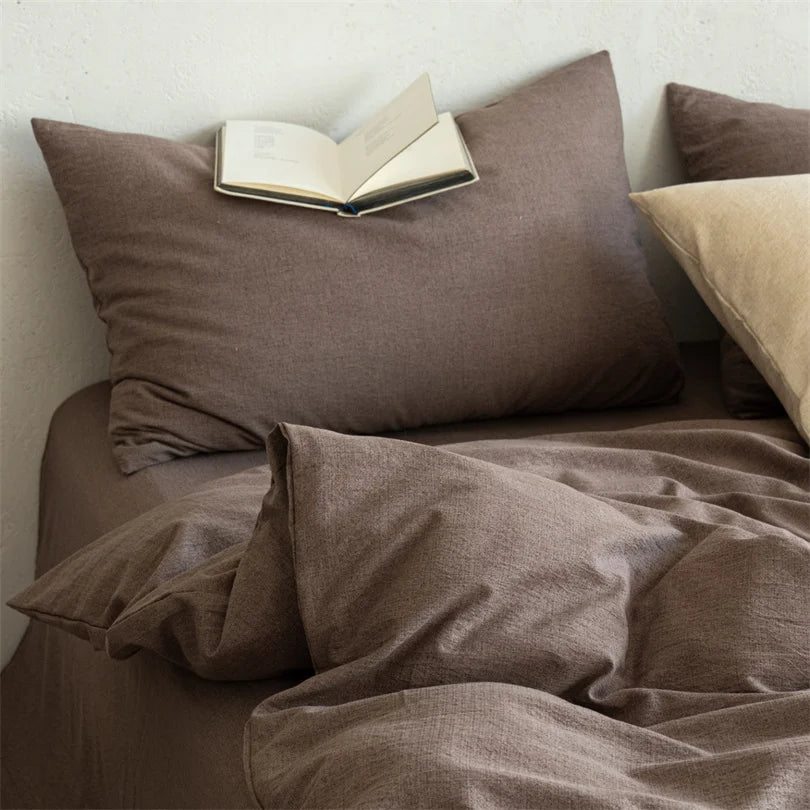 Dreamreal 100% Linen Bedding Set (4-Piece) | Breathable Cooling Sheet + Duvet Cover