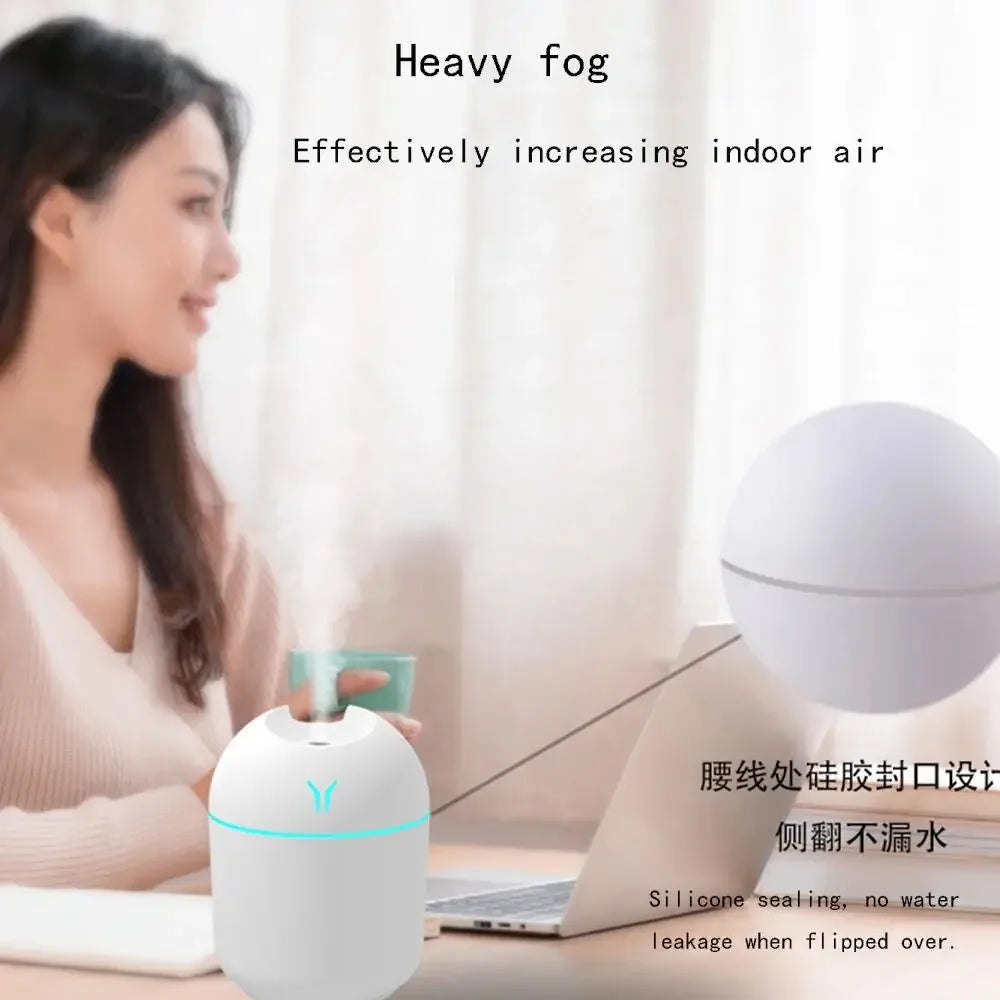 250ml Portable USB Aroma Diffuser & Mini Humidifier