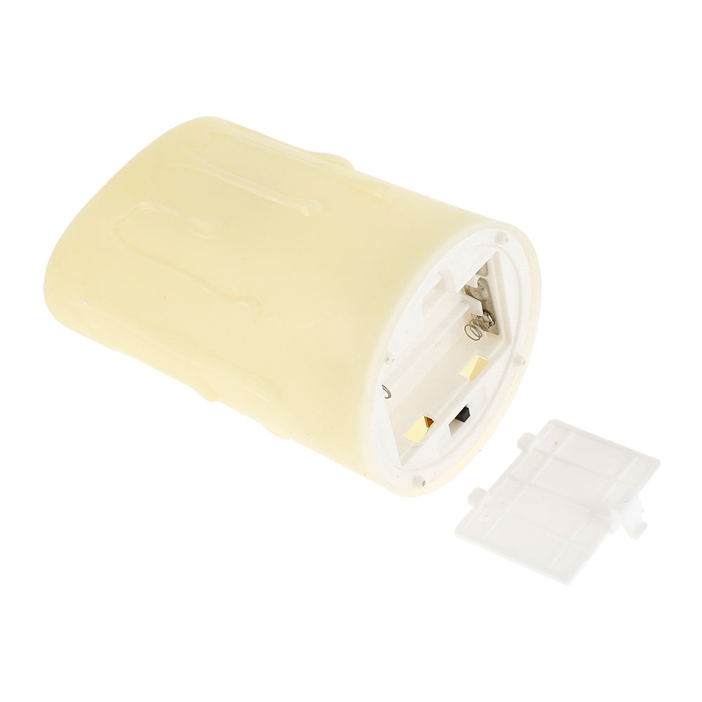 3-Piece Flickering Flameless LED Pillar Candle Set — Remote Controlled