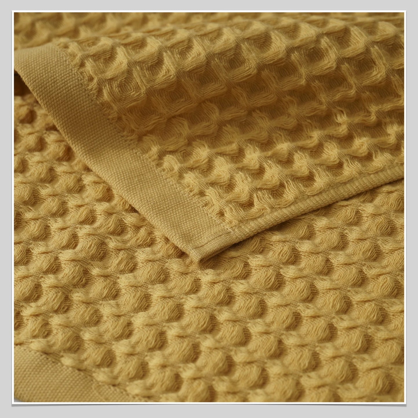 Premium Waffle Weave Cotton Towel Set