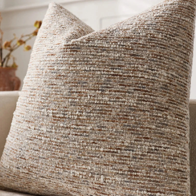 Chenille Striped Decorative Throw Pillow Covers