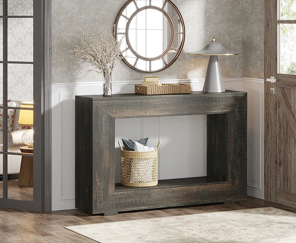 Tribesigns 47" Farmhouse Console Table with Storage
