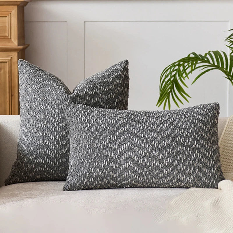 Soft Chenille Throw Pillow Cover – Caramel Cushion Cover