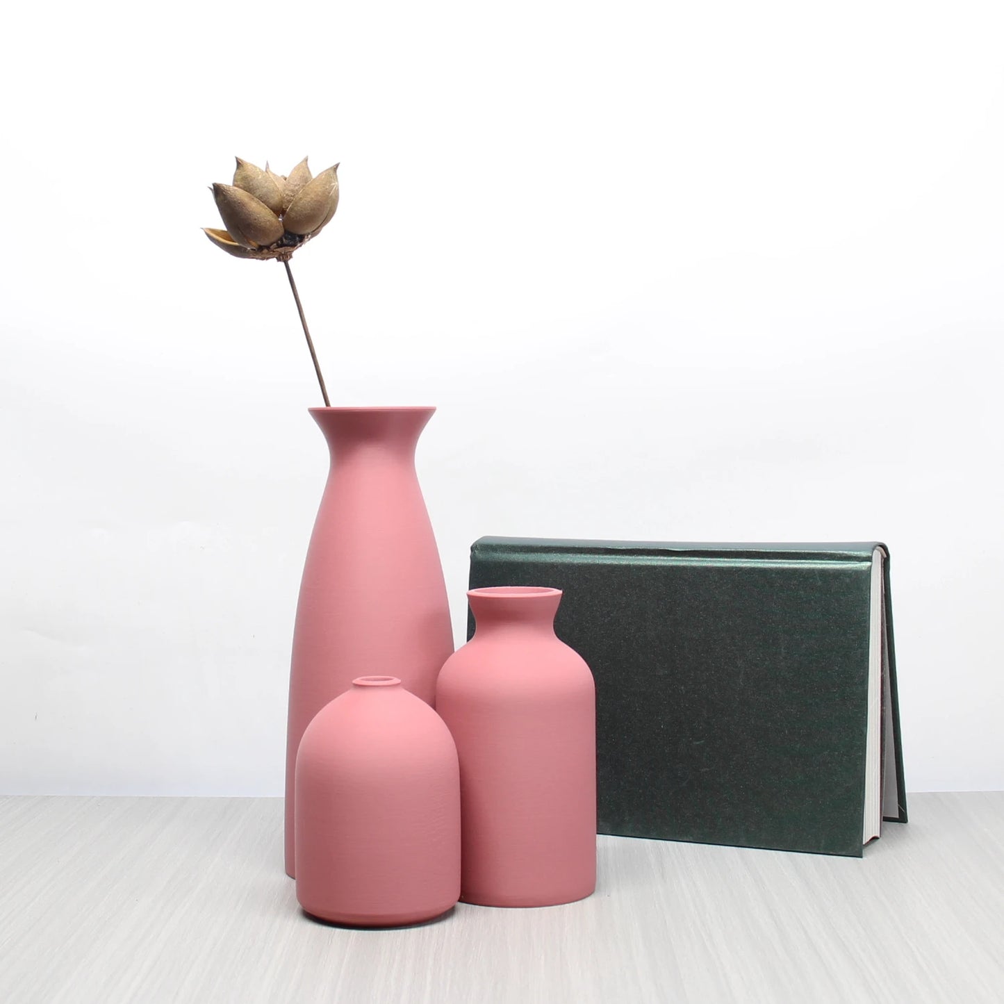 VintageGlow Vase Trio — Modern Ceramic Set