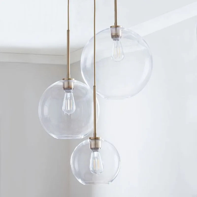 Nordic Glass Pendant Lamp | Modern Hanging Ceiling Light