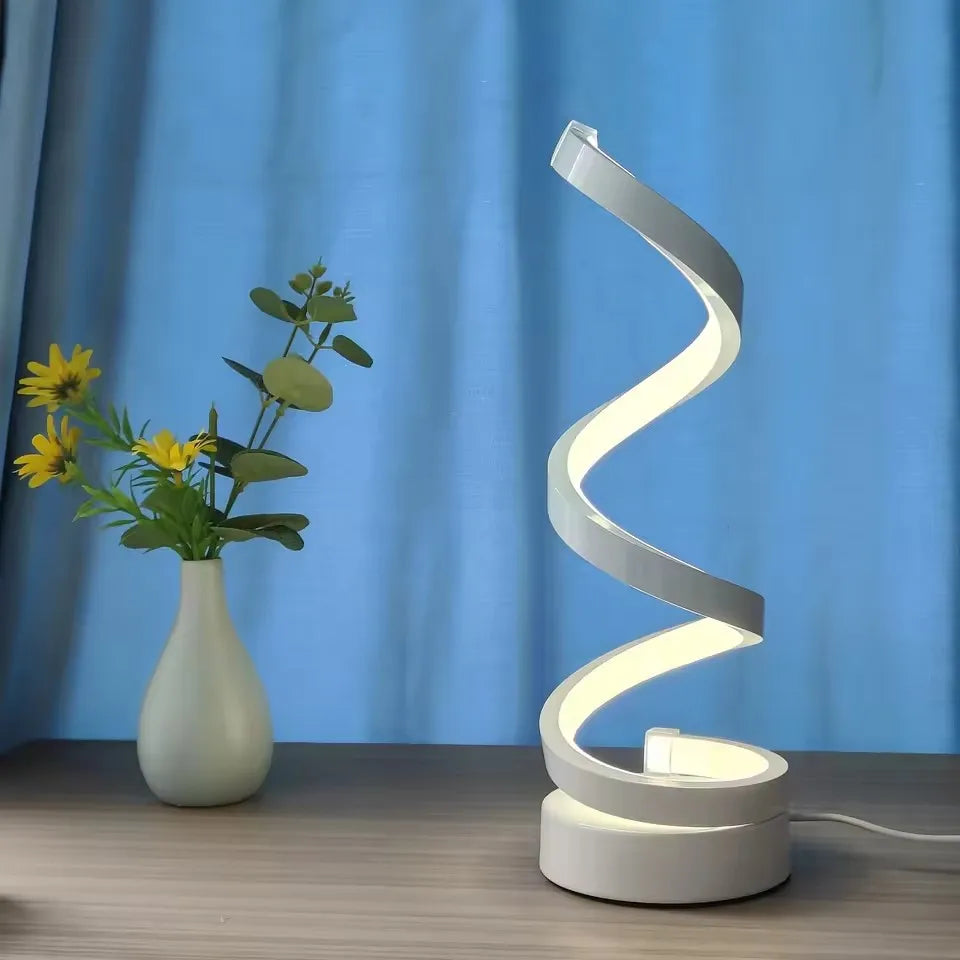 TwistGlow Spiral Lamp — 3-Mode Ambient Lighting