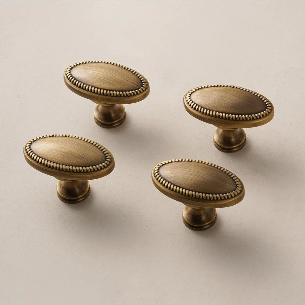 Solid Brass Cabinet Handles – French Vintage Luxury Hardware