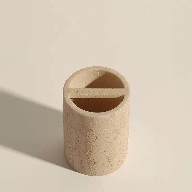 Travertine Bathroom Accessories Set 4 Piece