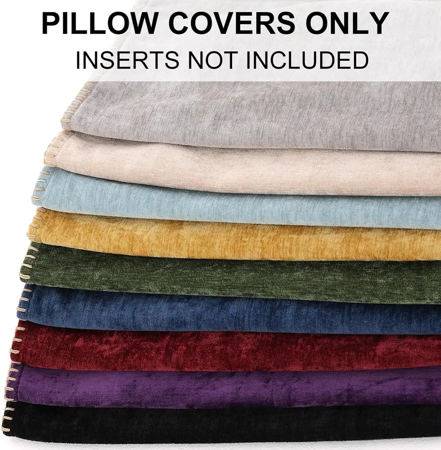 Luxury Velvet Chenille Throw Pillow Covers