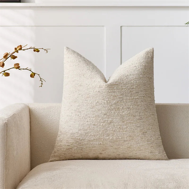 Chenille Striped Decorative Throw Pillow Covers