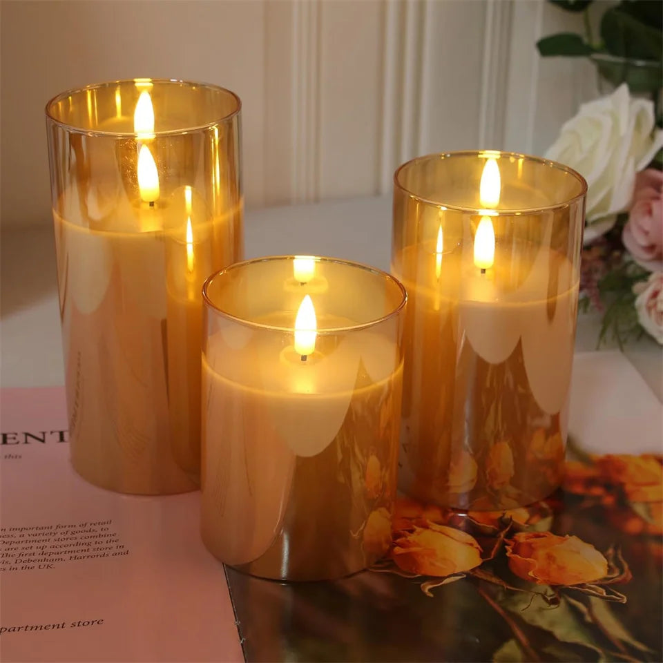 Flameless LED Candles with Remote & Timer | Warm Ambient Glow