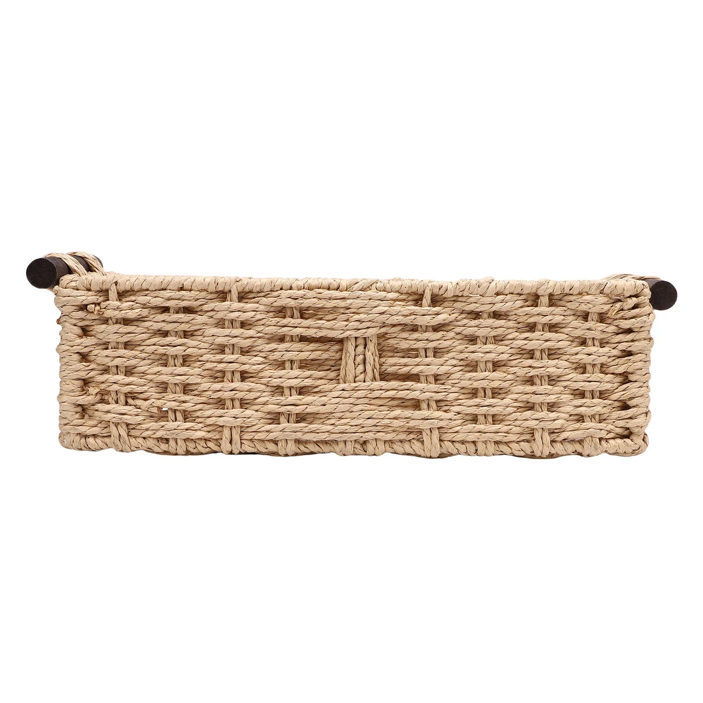 Handwoven Toilet Paper Storage Basket – Paper Rope Organizer (35×15×10 cm)