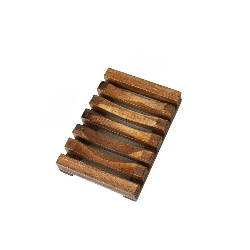Wooden Soap Dish — Self-Draining Minimal Bath Tray