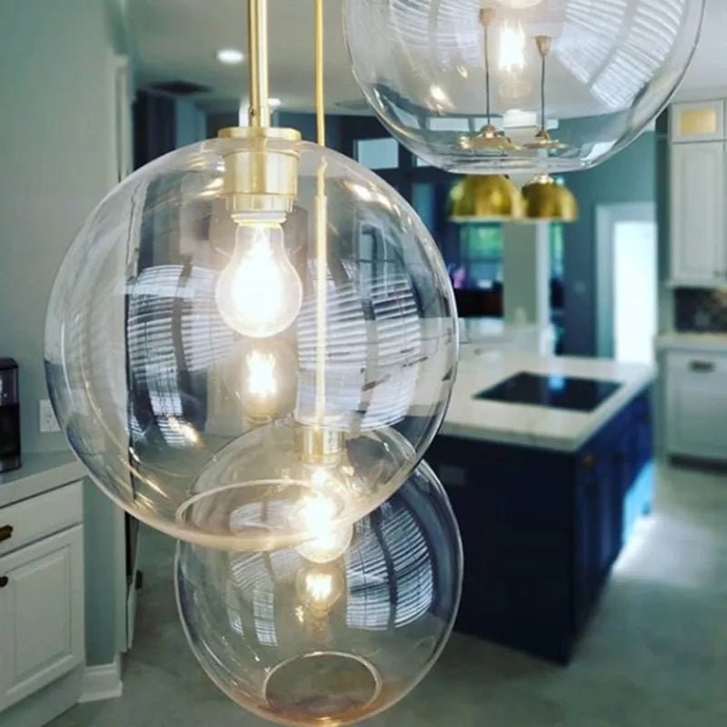 Nordic Glass Pendant Lamp | Modern Hanging Ceiling Light