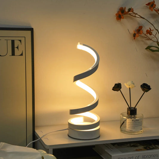TwistGlow Spiral Lamp — 3-Mode Ambient Lighting