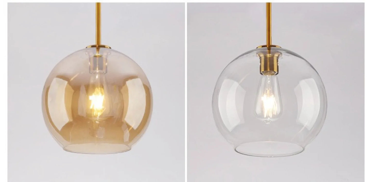 Nordic Glass Pendant Lamp | Modern Hanging Ceiling Light