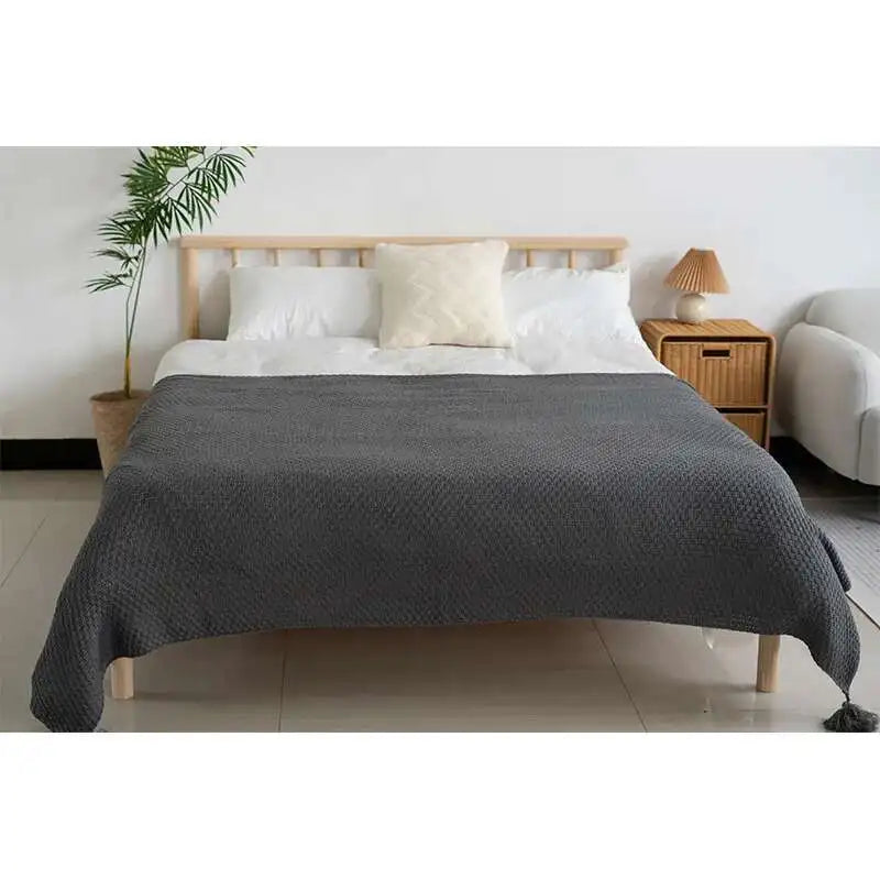 Nordic Knitted Throw Blanket