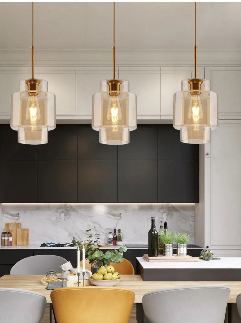 Nordic Glass Pendant Lamp | Modern Hanging Ceiling Light