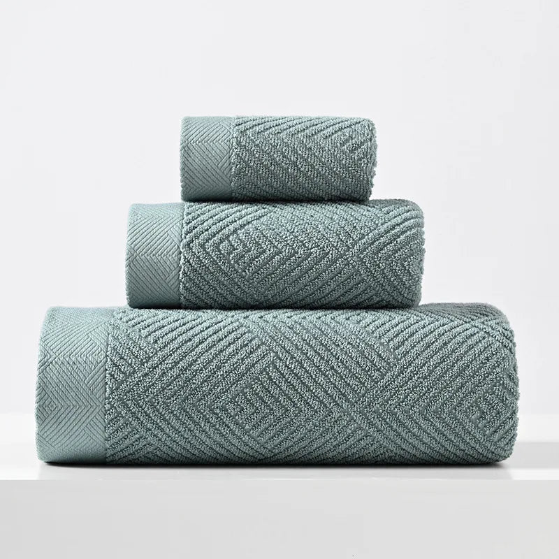 3-Piece Cotton Bath Towel Set