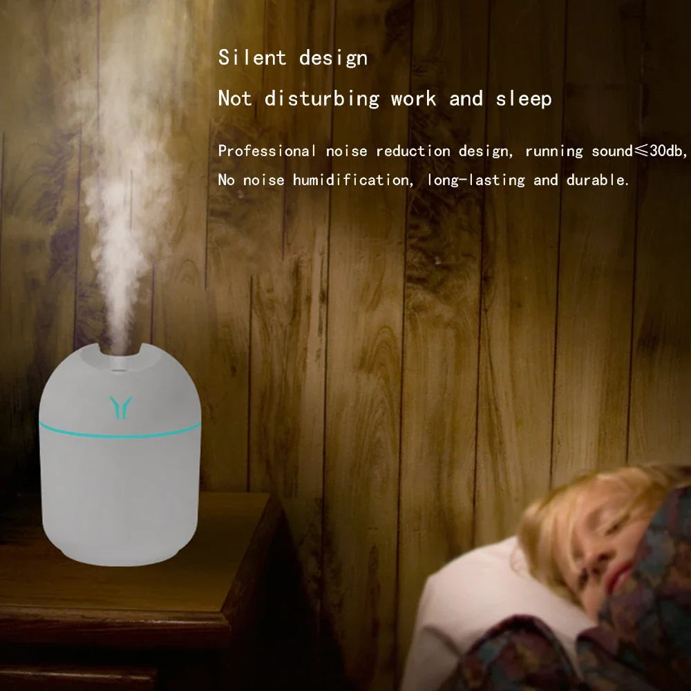250ml Portable USB Aroma Diffuser & Mini Humidifier