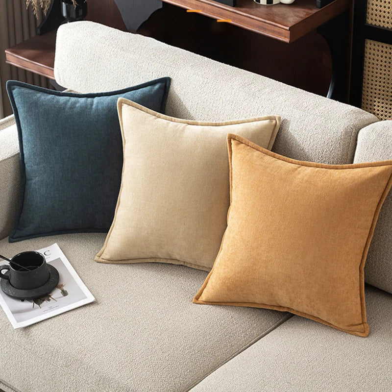 Retro Chenille Decorative Throw Pillow Covers