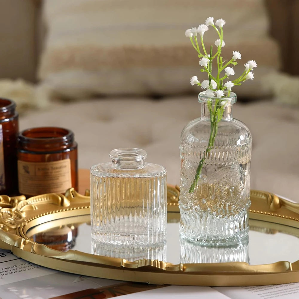 Aesthetic Cement Vase Duo — Minimalist Home Display Set