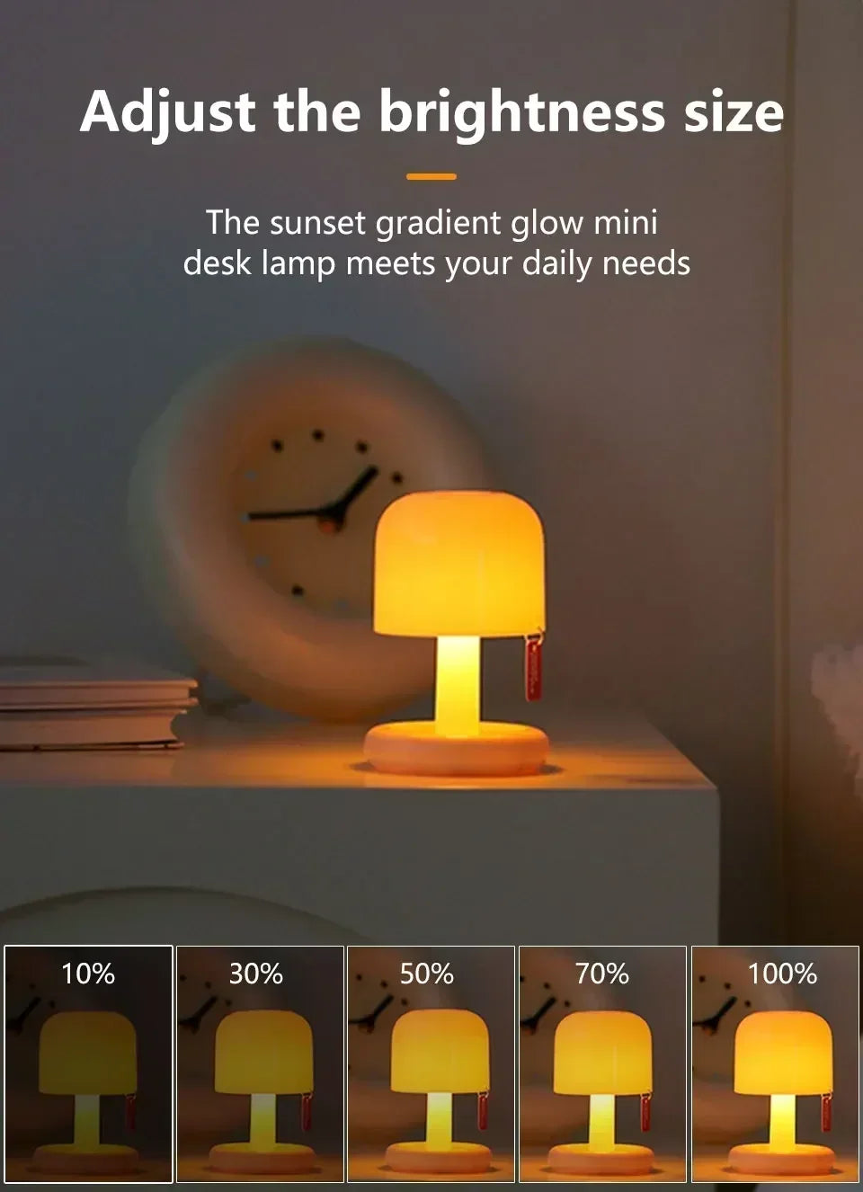 Mini Mushroom Sunset Night Lamp