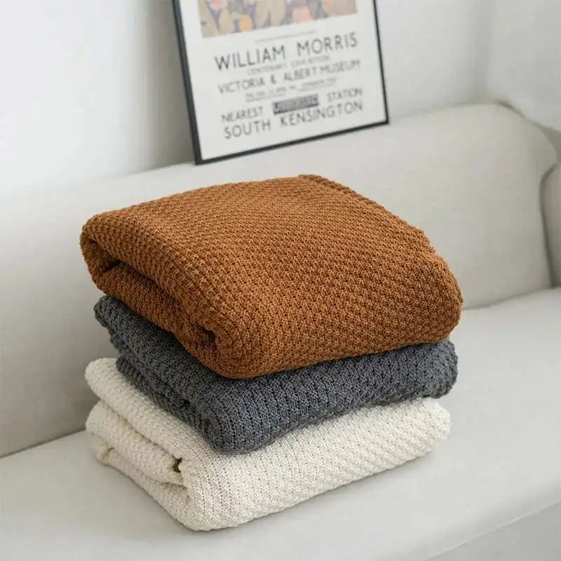 Nordic Knitted Throw Blanket
