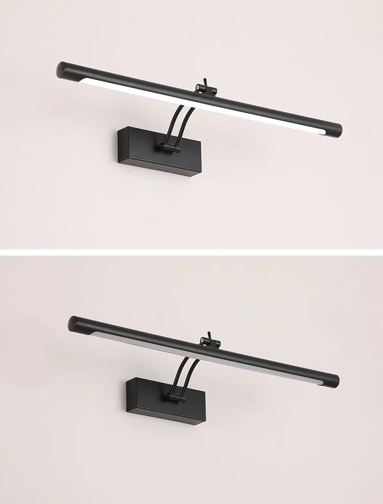 Rechargeable Gold Picture Light — Adjustable Dimmable Wall Sconce