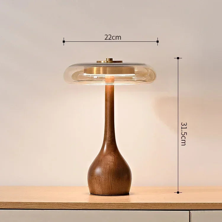 Wooden Retro Floor Lamp for Living Room and Bedroom