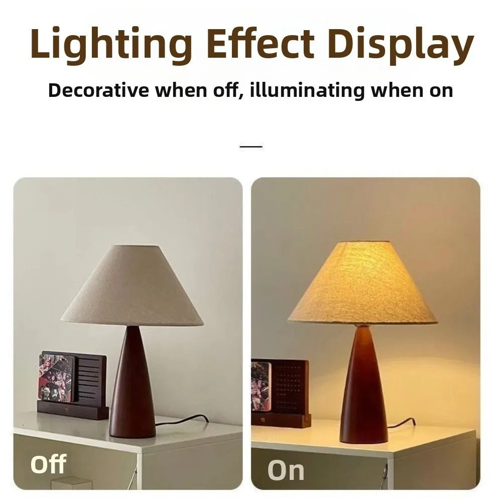 VintageGlow Fabric Lamp — Cozy Retro Atmosphere