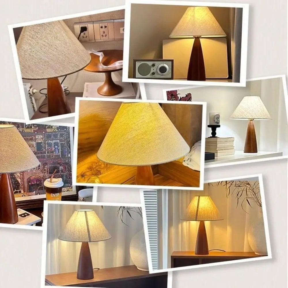 VintageGlow Fabric Lamp — Cozy Retro Atmosphere