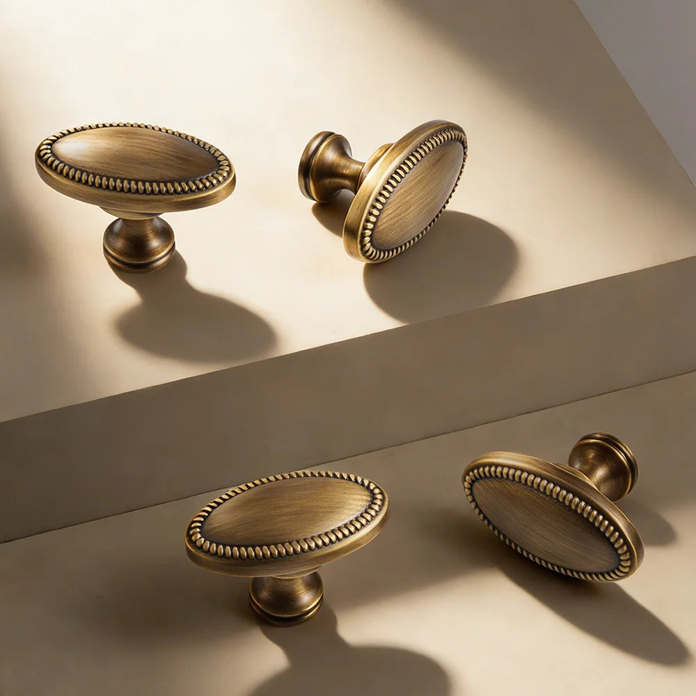 Solid Brass Cabinet Handles – French Vintage Luxury Hardware