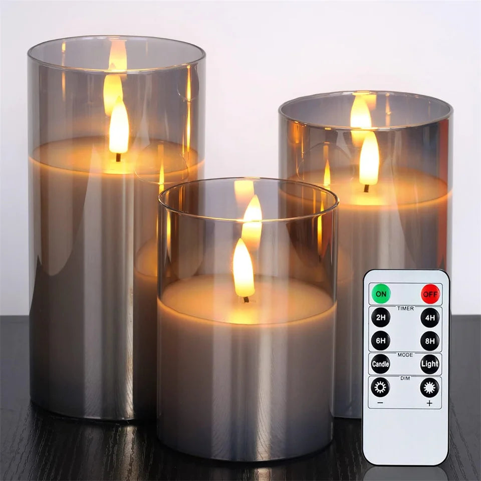 Flameless LED Candles with Remote & Timer | Warm Ambient Glow