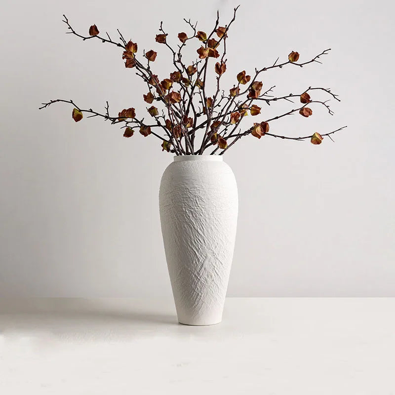Ceramic Wabi-Sabi Vase — Minimal Neutral Home Accent