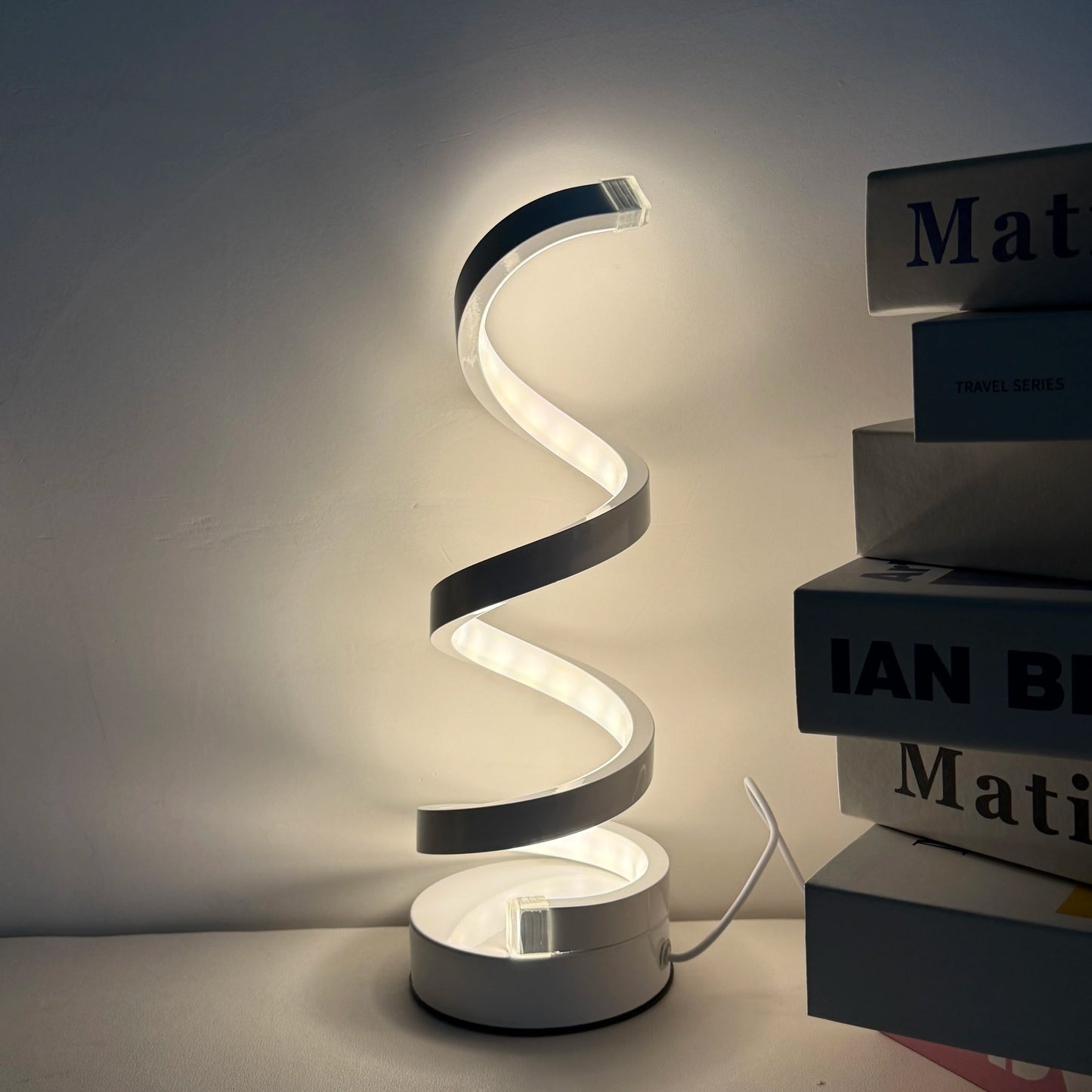 TwistGlow Spiral Lamp — 3-Mode Ambient Lighting