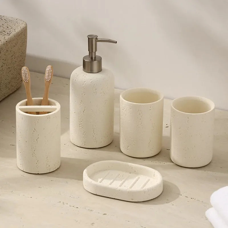 Stone Toothbrush Holder — Minimal Bathroom Organizer